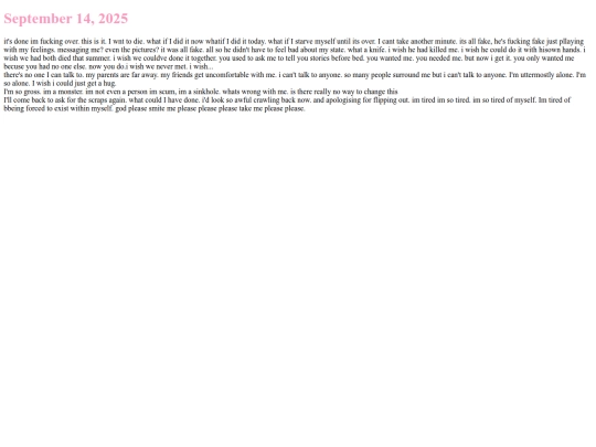 diary/14092025 screenshot