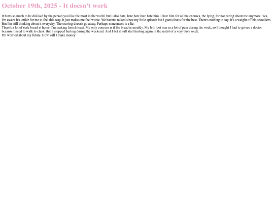 diary/19102025 screenshot