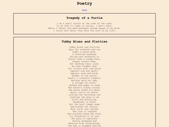 Poetry screenshot