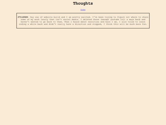 Thoughts screenshot
