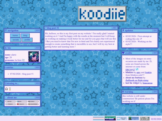 blog screenshot