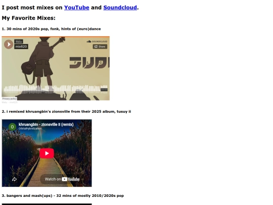 mixes screenshot