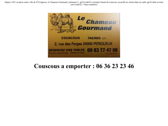PresentationChameauGourmand screenshot