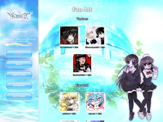 page/artfanart screenshot