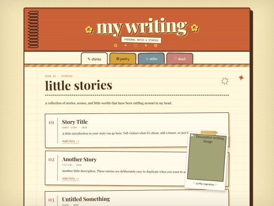 writing screenshot