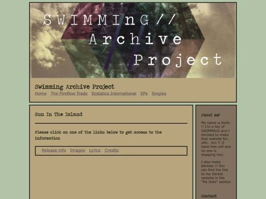 Singles/SunInTheIsland screenshot