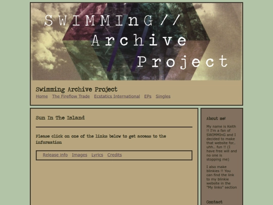 Singles/SunInTheIsland/ReleaseInfo screenshot