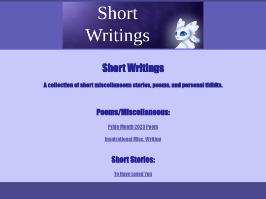 shortwritings screenshot