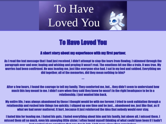 tohaveloved screenshot