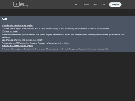 faq screenshot