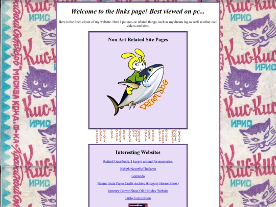 Linkspage screenshot