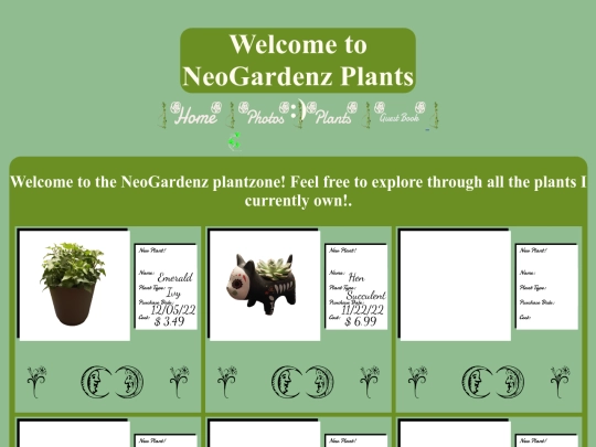 Plants screenshot