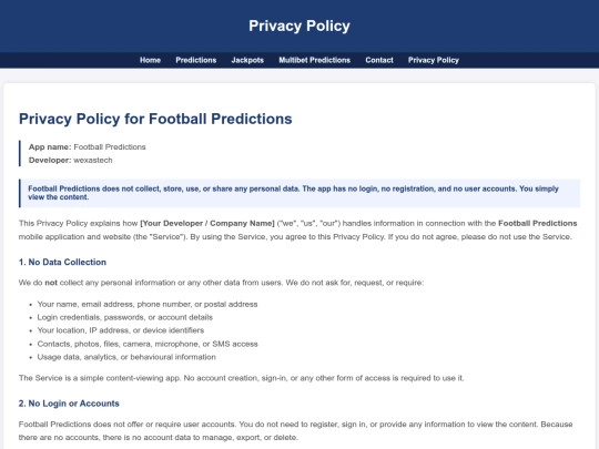 privacy-policy screenshot