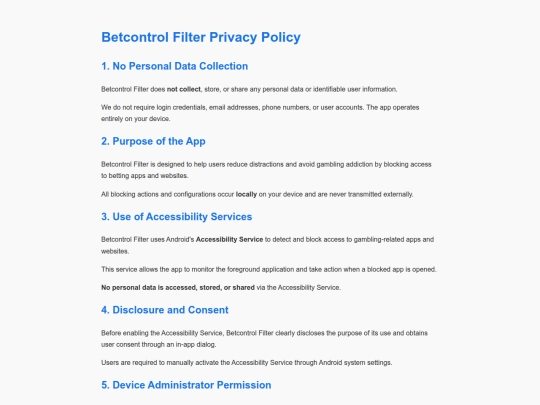 privacypolicy screenshot