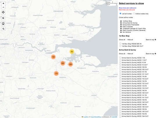 mapMedway screenshot