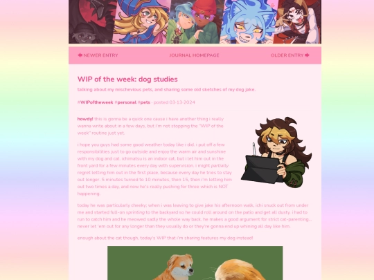 journal/dogstudy screenshot