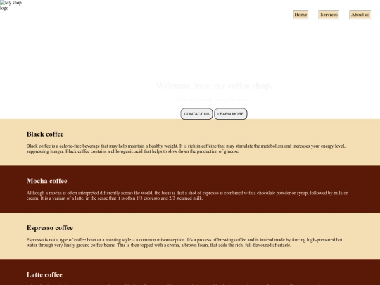 coffee screenshot