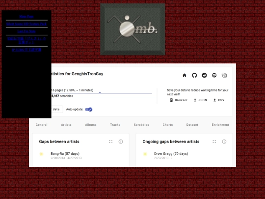 lastfmstats screenshot