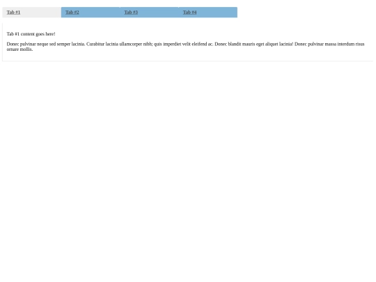testing/tabs screenshot