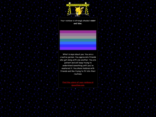 Quiz-results screenshot