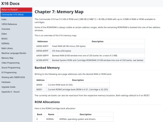 Tutorials/cx16docs/X16 Reference - 07 - Memory Map screenshot