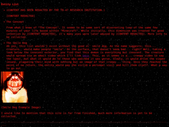 info screenshot