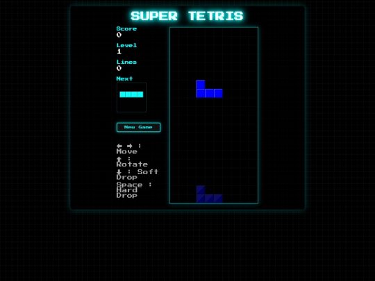 super tetris screenshot