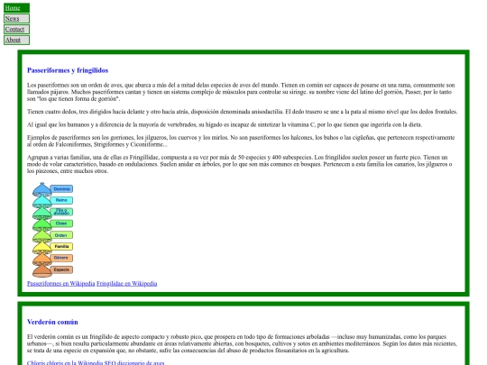 Ejemplo con elementos semánticos/Home screenshot