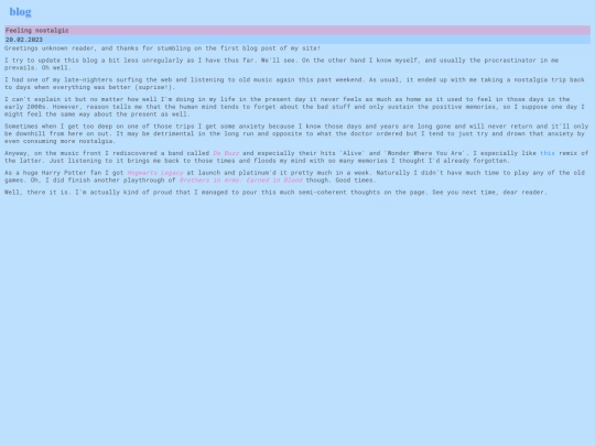 blog screenshot