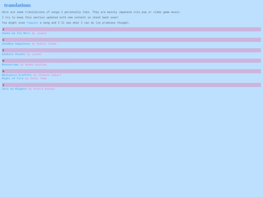 translations screenshot