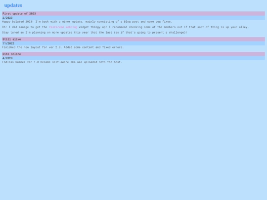 updates screenshot