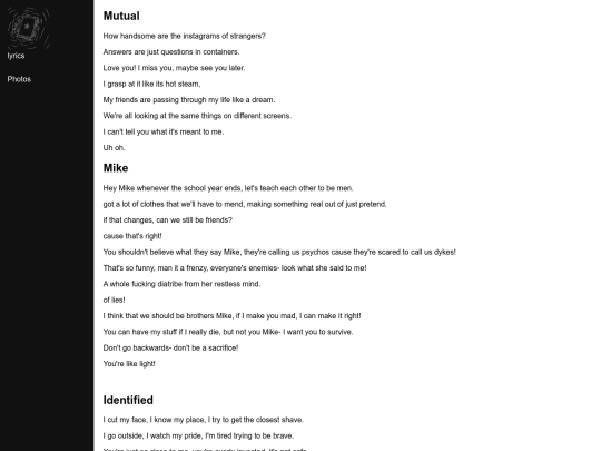 lyrics screenshot