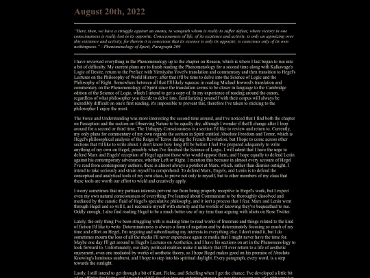 journal/august2022 screenshot