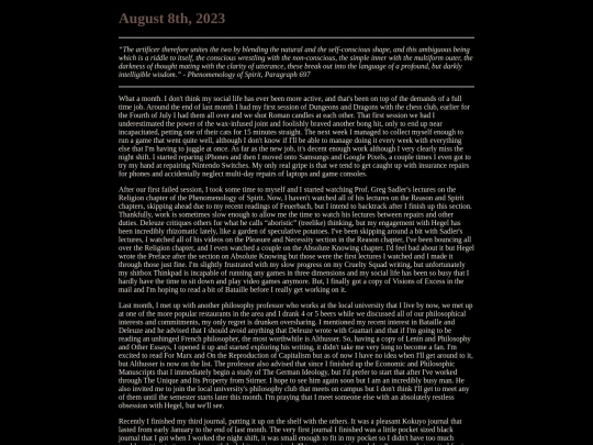 journal/august823 screenshot