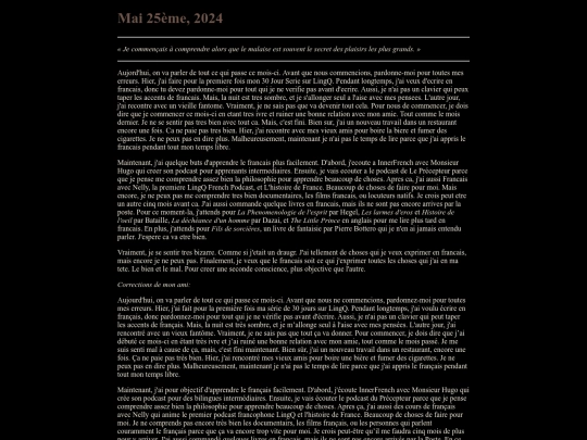 journal/may2524 screenshot