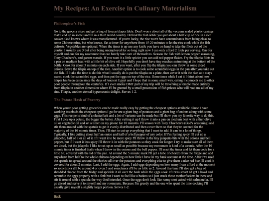 journal/recipes screenshot