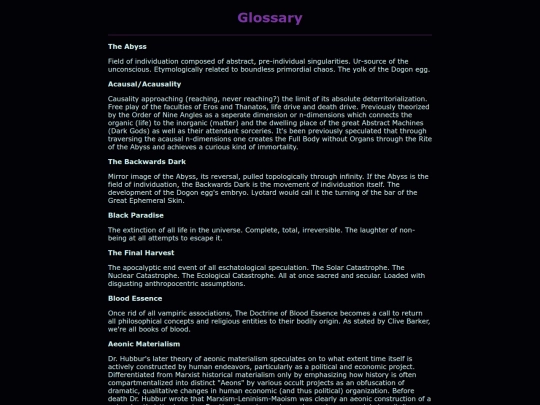liber909/glossary screenshot