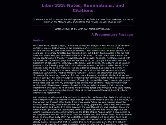 liber909/liber333 screenshot