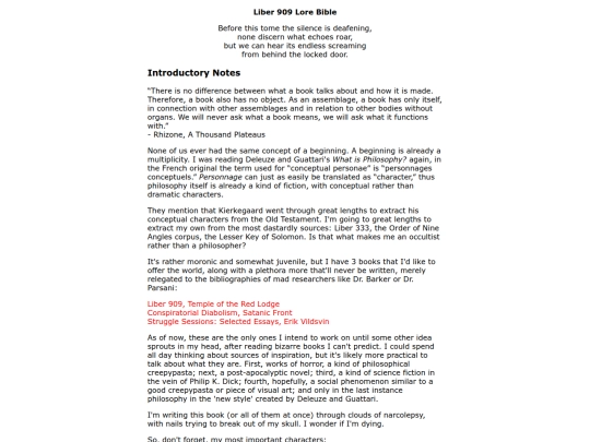 liber909/liber909lorebible screenshot