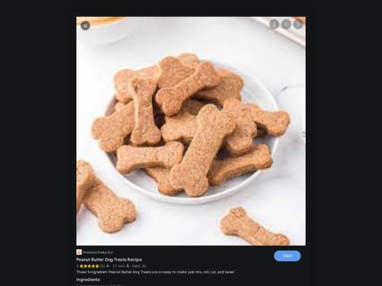 dog treats screenshot