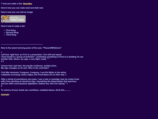 placard screenshot