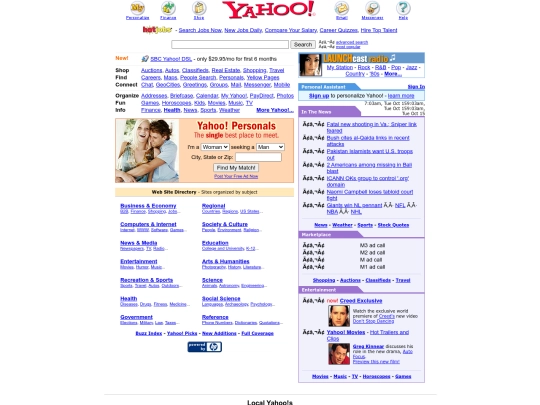 oldyahoo screenshot