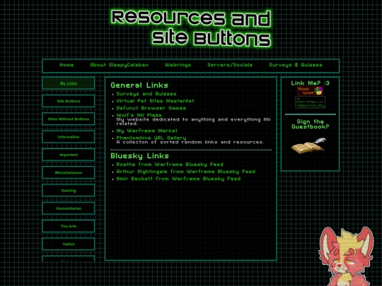 links screenshot