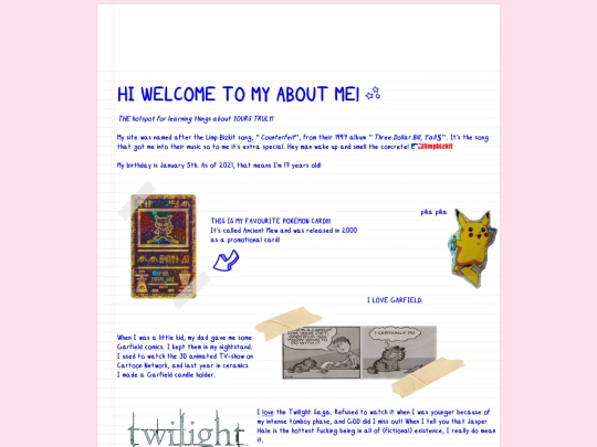 Pages/General/about screenshot