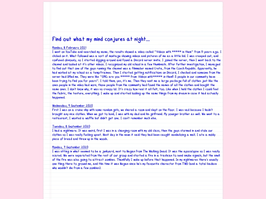 Pages/General/dreams screenshot