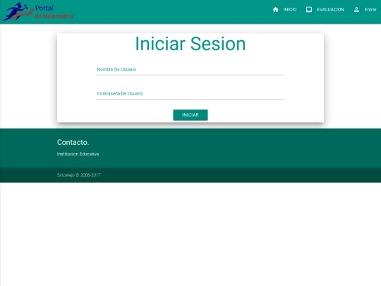 pagina/login screenshot