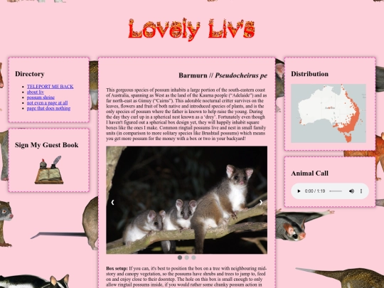 ringtailpossum screenshot