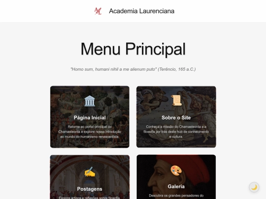 menu screenshot