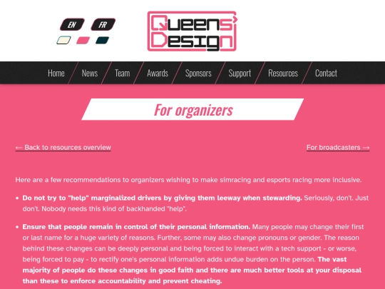 resources/organizers screenshot