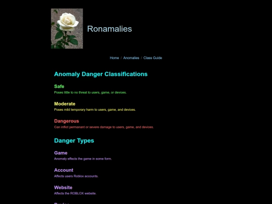 Classes screenshot